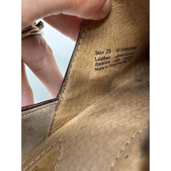 Dansko Womens Heels Leather Clogs Shoes Size 39 Brown Slip On Casual Round Toe - Picture 3 of 13